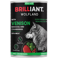 Brilliant Wolfland Monoprotein szarvas & brokkoli-vörösáfonya nedves kutyaeledel Brilliant Wolfland Monoprotein szarvas & brokkoli-vörösáfonya nedves kutyaeledel