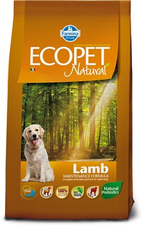 Ecopet Natural Lamb Medium | Bárányhúsos kutyatáp közepes testű kutyáknak