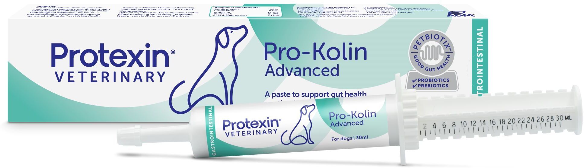 Protexin Pro Kolin Advanced supliment alimentar pentru susținerea tractului digestiv la câini