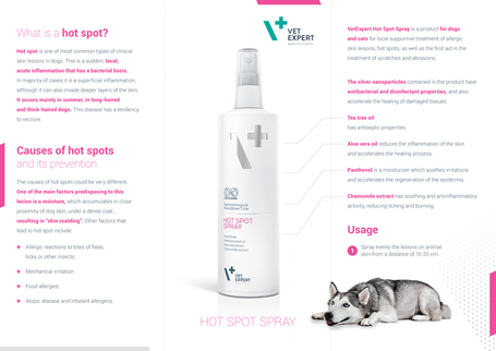 Vet Expert Hot Spot bőrápoló spray