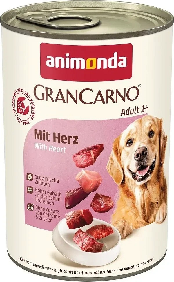 Animonda GranCarno Adult conservă cu vită și inimă