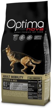 Visán Optimanova Dog Adult Mobility Chicken & Rice ízület támogató táp kutyáknak