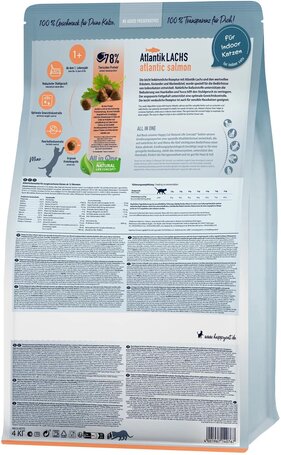 Happy Cat Supreme Indoor Adult Atlantik-Lachs macskatáp