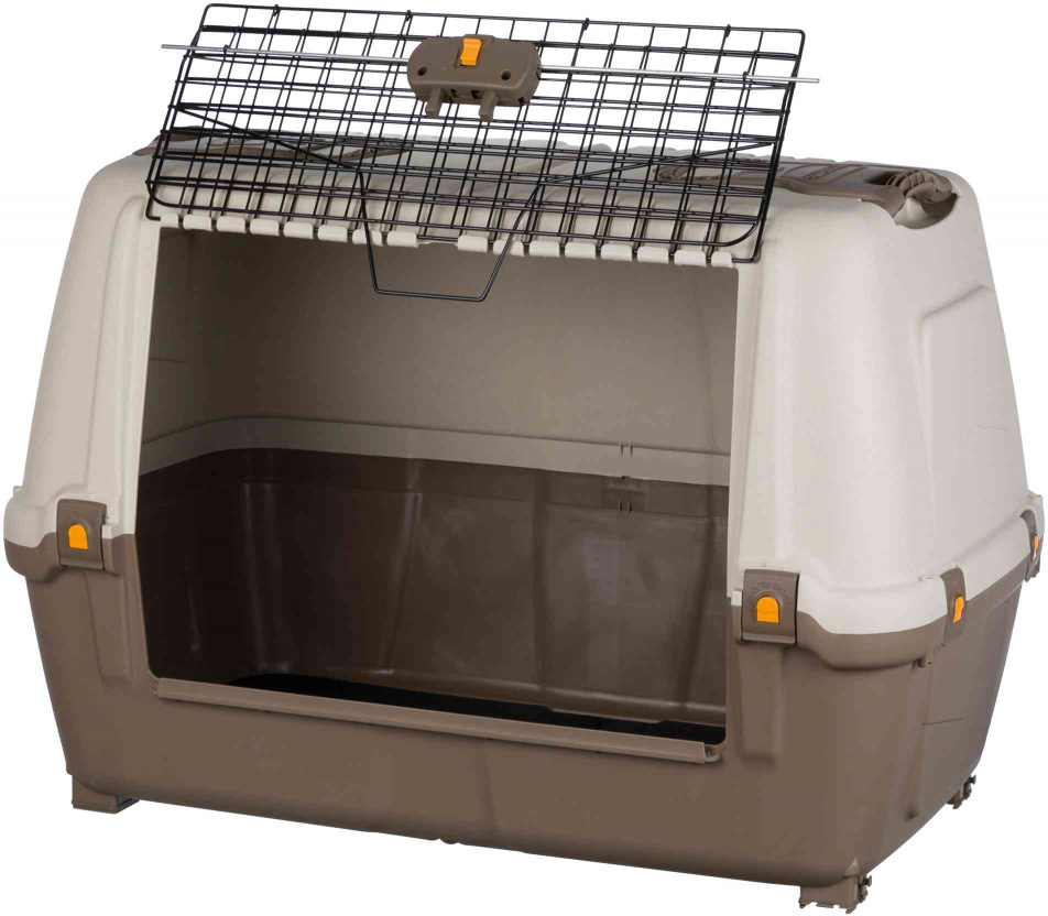 Skudo Car cutie de transport pentru câini cu ușă cu deschidere în sus - zoom