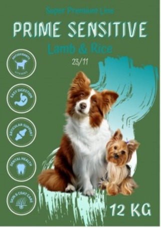 Delikan Prime Sensitive Lamb & Rice hipoallergén kutyatáp érzékeny emésztésű kedvenceknek