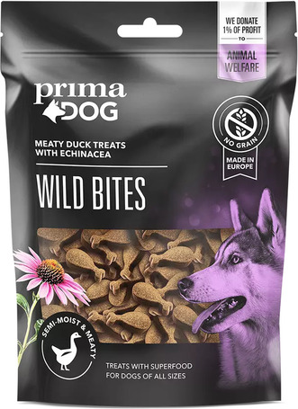 Primadog Meaty Duck Treats with Echinacea Wild Bites