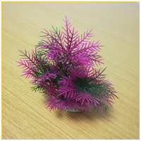 Rózsaszín-zöldes akváriumi palás műnövény (0F01) #4