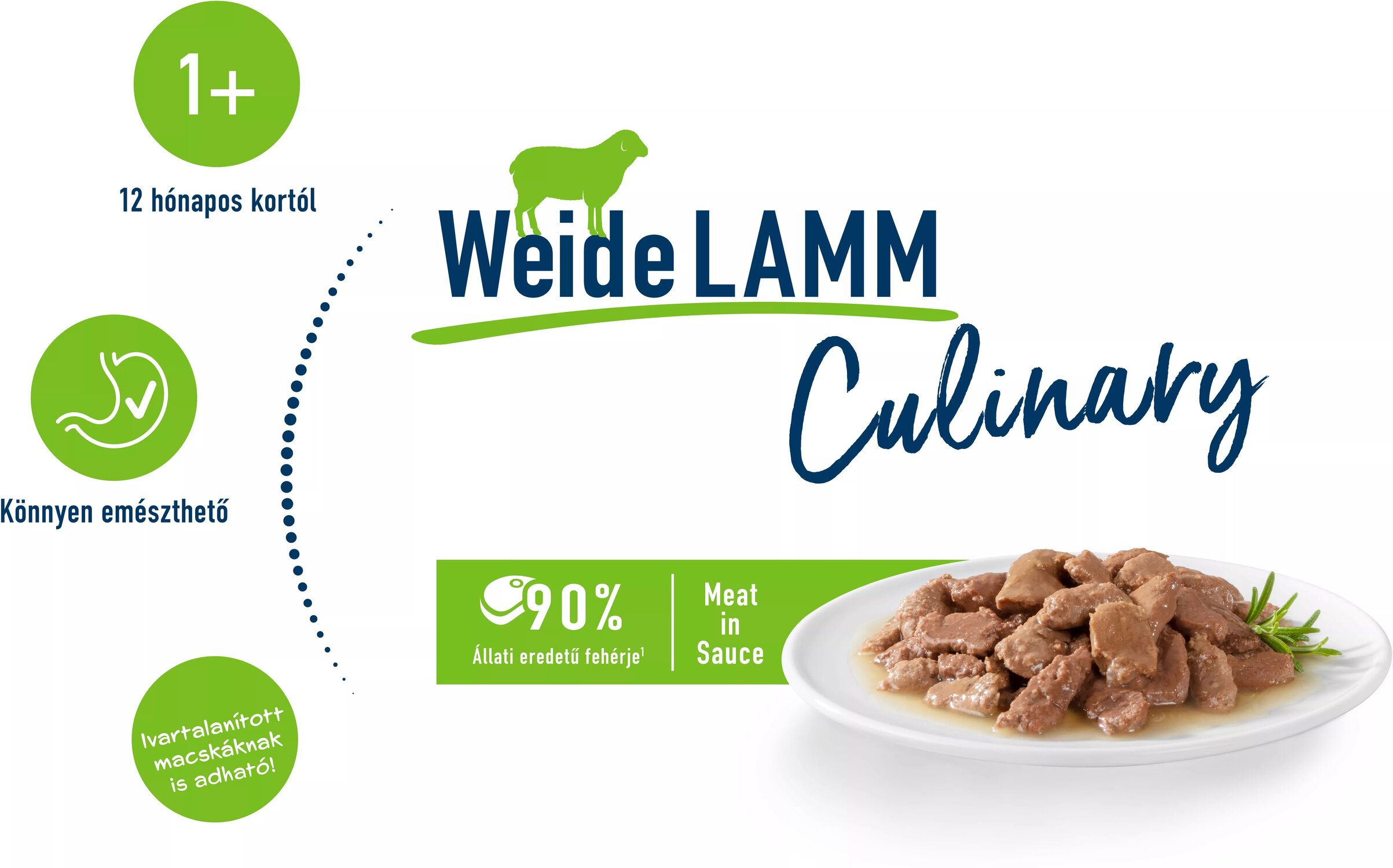Happy Cat Meat in Sauce Weide-Lamm | Hrană pentru pisici cu carne de miel la pliculeț - zoom