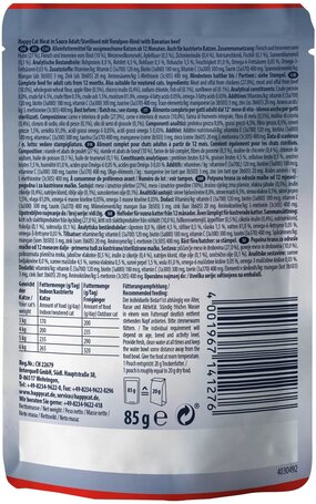 Happy Cat Culinary Meat in Sauce Voralpen-Rind l Alutasakos eledel macskáknak marhahússal
