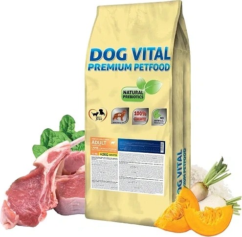 Dog Vital hrană hipoalergenică cu miel 12+2 kg - zoom