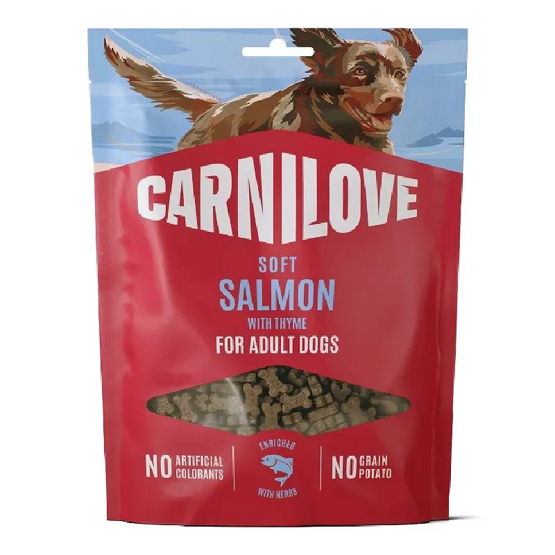 CarniLove Dog Semi Moist Snack lazaccal és kakukkfűvel | Ízletes jutalomfalat kutyáknak