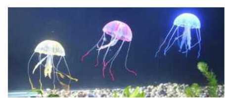 Medúza akvárium dekor
