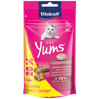 Vitakraft Cat Yums extra puha májas jutalomfalatkák macskáknak (+20% extra töltősúly)