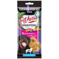 FitActive Hypoallergenic Denta-Sticks Digestion Rosemary & Curcuma - Emésztést támogató és fogtisztító rágórudak kutyáknak