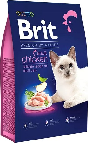 Brit Premium Cat Adult Chicken - Csirkehúsos eledel felnőtt macskáknak
