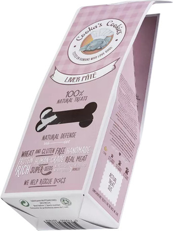 Cooka's Liver Paté Natural Treats - Májas kutyakeksz