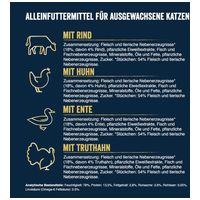 Felix Tasty Shreds házias válogatás - Marhás, csirkés, kacsás és pulykás tépett falatok szószban macskáknak - Multipack #3