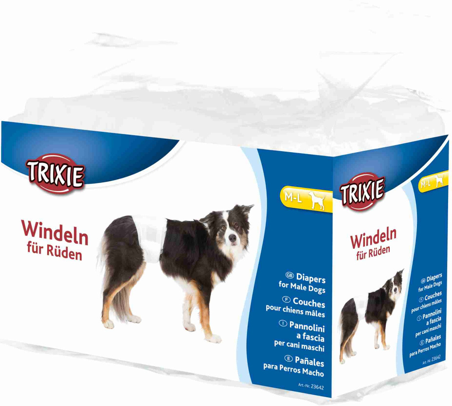 Trixie scutece pentru caini masculi (12 buc / pachet) - zoom