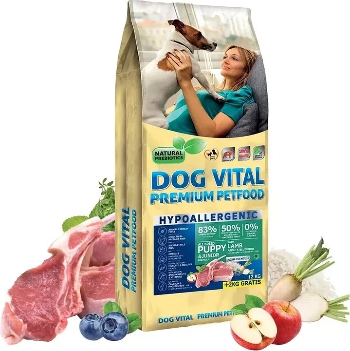 Dog Vital hrană hipoalergenică Puppy Junior cu miel