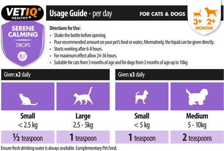 Vetiq Serene Calming Drops cseppek kutyáknak, macskáknak
