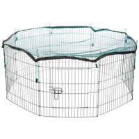 Trixie hálóval fedett 8 elemes kerti kifutó ajtóval nyulak, tengerimalacok részére - Porfestett #2