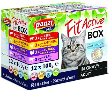 FitActive Fit-a-Box alutasakos eledel macskáknak vegyes ízekben - Multipack