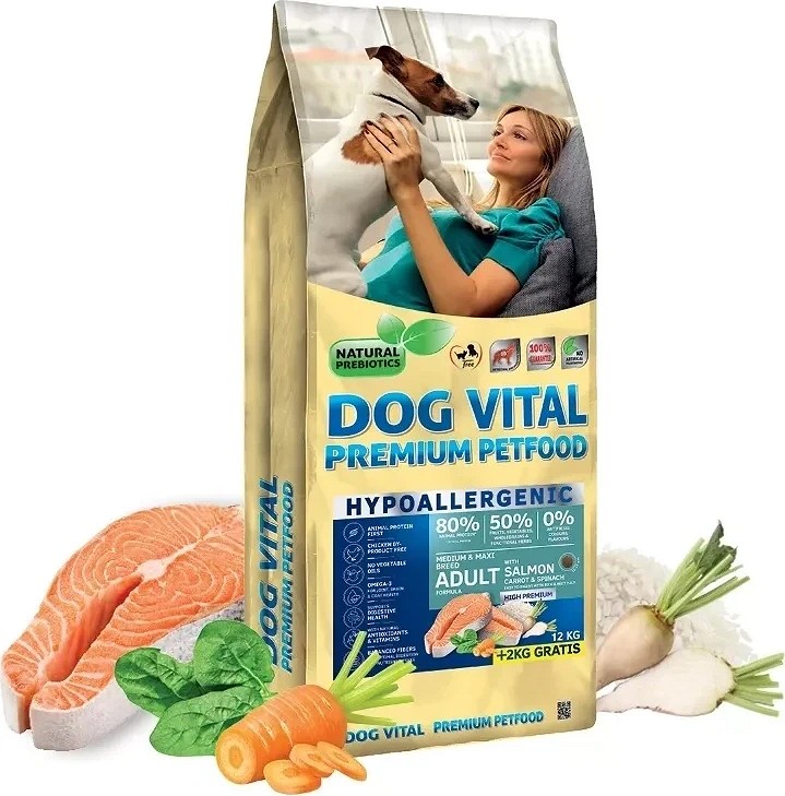 Dog Vital hrană hipoalergenică cu somon pentru câini