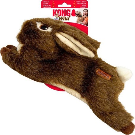 KONG Wild Low Stuff nyuszis kutyajáték (30 cm)