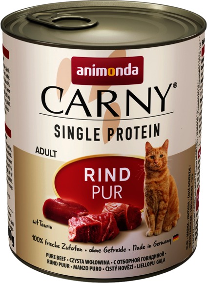 Animonda Carny Single Protein conservă de carne de vită pură pentru pisici