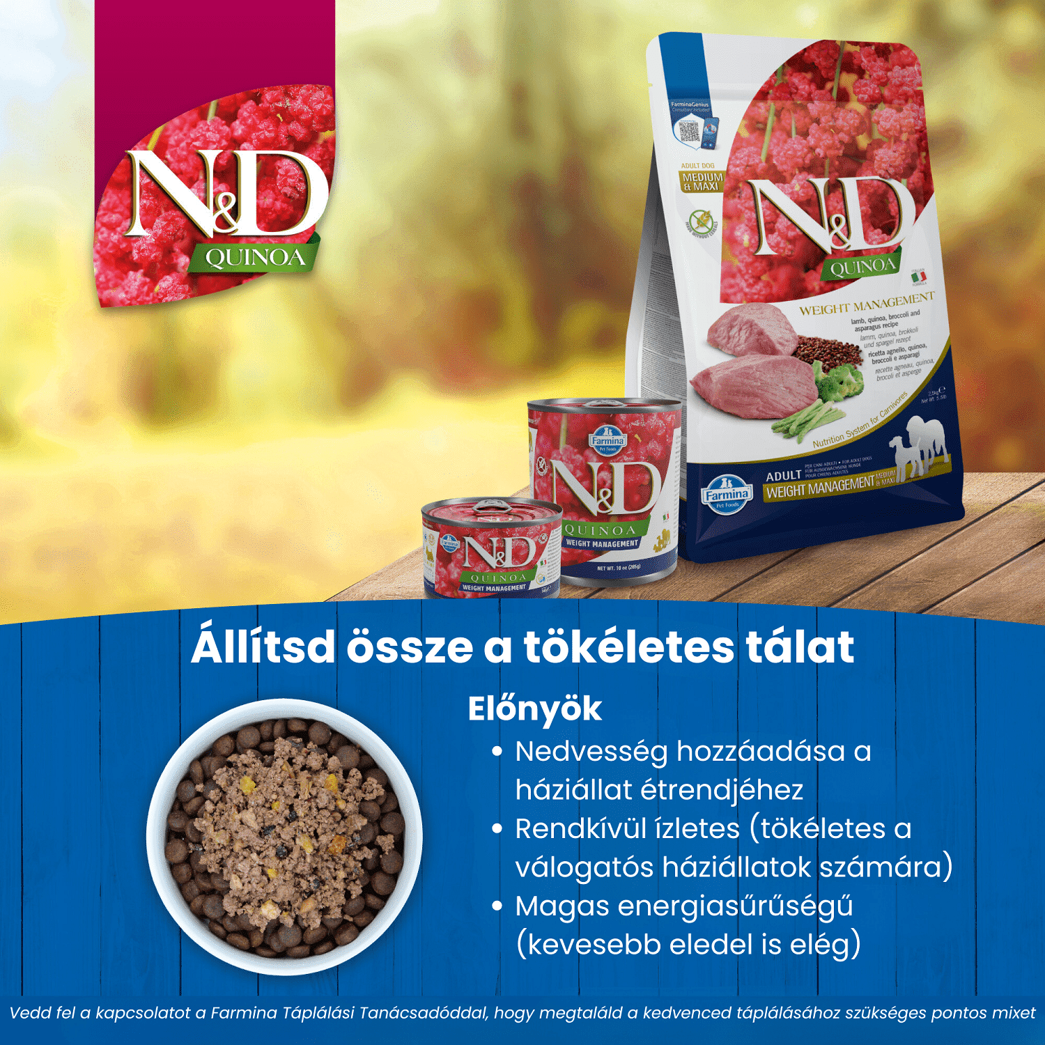 N&D Dog Grain Free Quinoa Weight Management Lamb