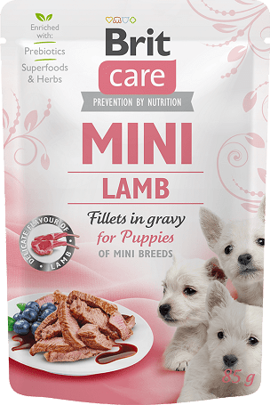 Brit Care Mini Puppy Lamb Fillets in Gravy kutyatáptasak