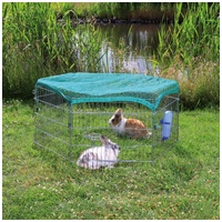 Trixie hálóval fedett 6 elemes galvanizált fém kifutó ajtóval #2