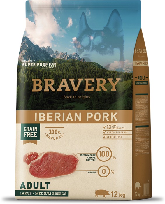 Bravery Dog Adult Medium/Large Grain Free Iberian Pork