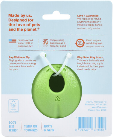 West Paw Rumbl - Jutalomfalattal tölthető labda