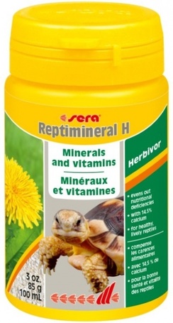 Sera Reptimineral H - Hüllő vitamin és ásványi anyag por