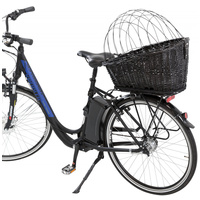 Trixie fekete kosár ráccsal kerékpárra #9