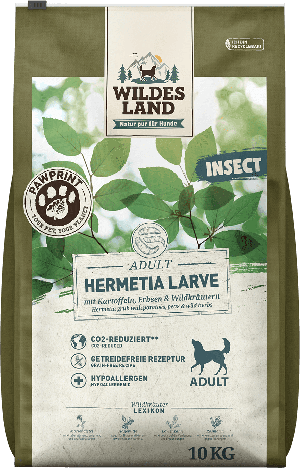 Wildes Land Adult száraztáp rovarfehérjével