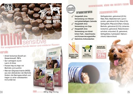 Bewi-Dog Mini Sensitive (báránnyal és kölessel) | Kutyatáp érzékeny gyomrú, kistestű kutyáknak