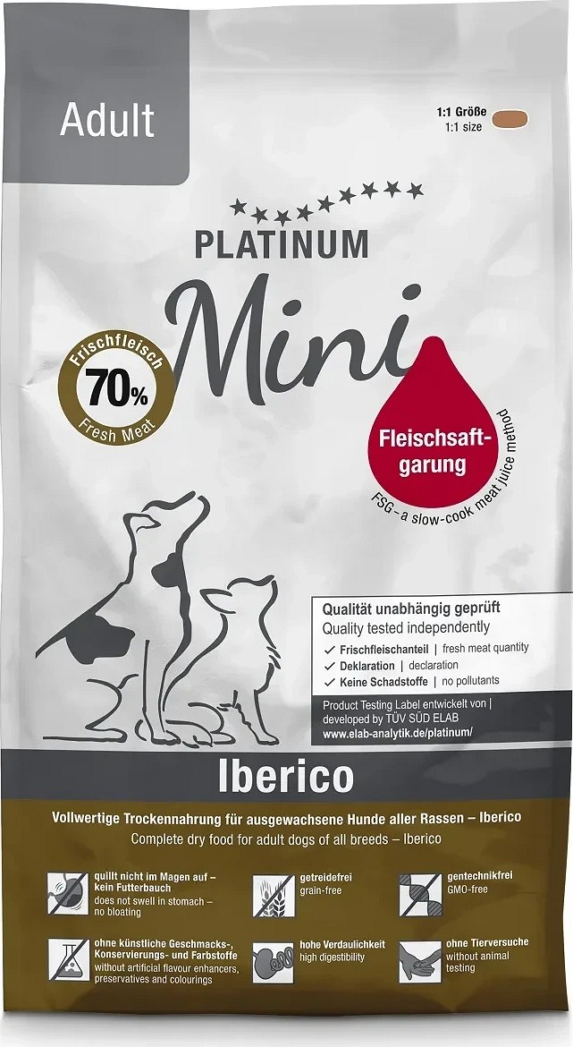 Platinum Iberico + Mini kutyatáp felnőtt kutyáknak