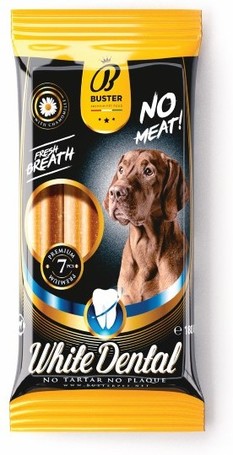 Buster White Dental Sticks húsmentes és hipoallergén rágórudak kutyáknak