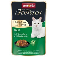 Animonda Vom Feinsten Feines mit Filets nyulas és csirkefilés macskaeledel alutasakban