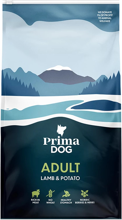 PrimaDog Adult All Breed Lamb & Potato hrană uscată pentru câini, fără cereale