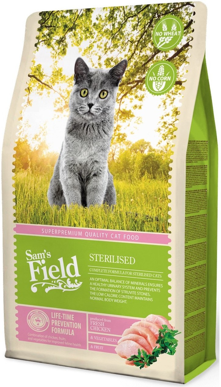 Sam's Field Cat Sterilised hrană uscată pentru pisici sterilizate
