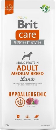 Brit Care Adult Medium Lamb & Rice kutyatáp érzékeny emésztésre