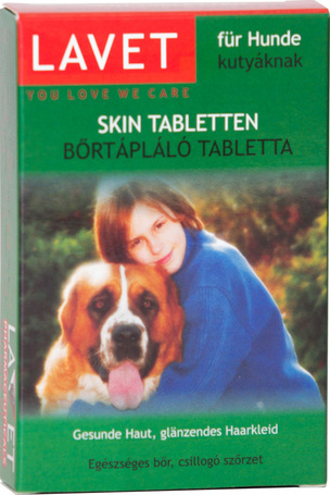 Lavet bőrtápláló tabletta kutyáknak