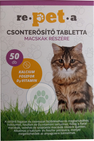 Re-pet-a csonterősítő tabletta macskáknak