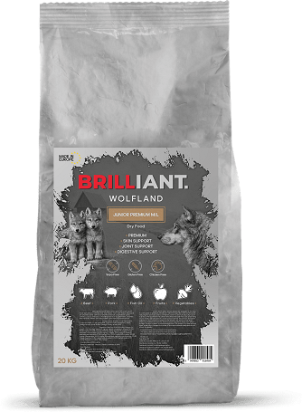 Brilliant Wolfland Puppy Junior Premium Medium Large kutyatáp 20 kg