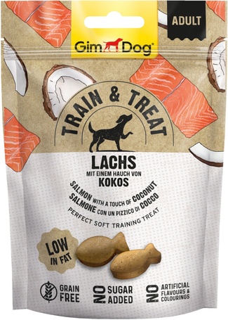 GimDog Train & Treat Lachs & Kokos tréning jutifalat