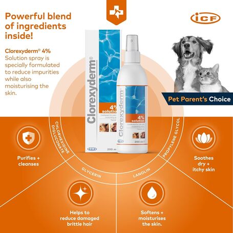 Clorexyderm 4%-os oldat, fertőtlenítőszer