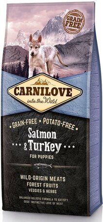 CarniLove Puppy Salmon & Turkey | Lazacos és pulykás táp kölyökkutyáknak